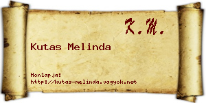 Kutas Melinda névjegykártya