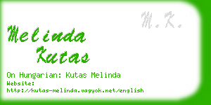 melinda kutas business card